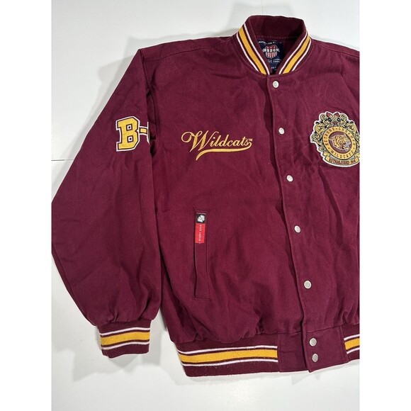 Big Boy Bethune-Cookman University Wildcats Button Up Jacket Patches Men’s Large - Picture 5 of 14